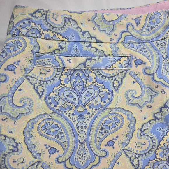 Lands' End Paisley Wide Leg Pants Size 6P - Picture 4 of 6
